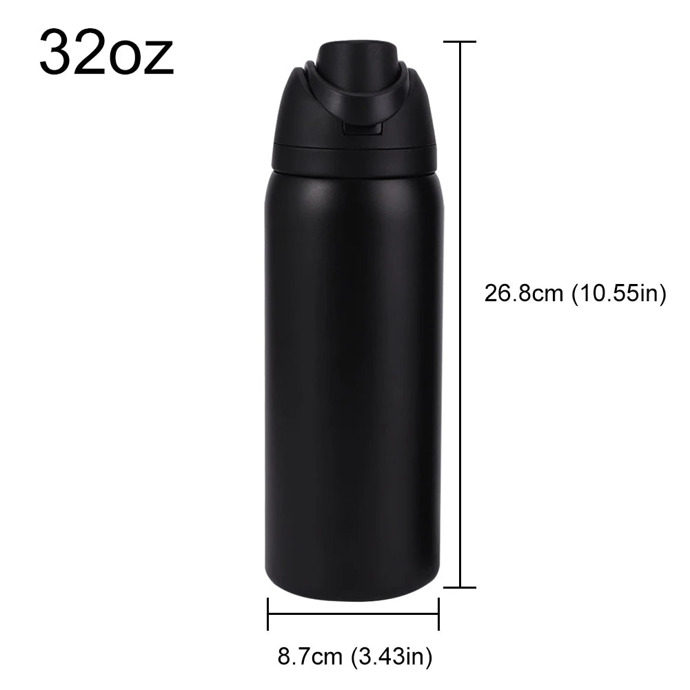 Owala FreeSip Insulated Stainless Steel Water Bottle 32/24/OZ Double-Layer Kettle with Straw Vacuum Flasks for Sports Travel